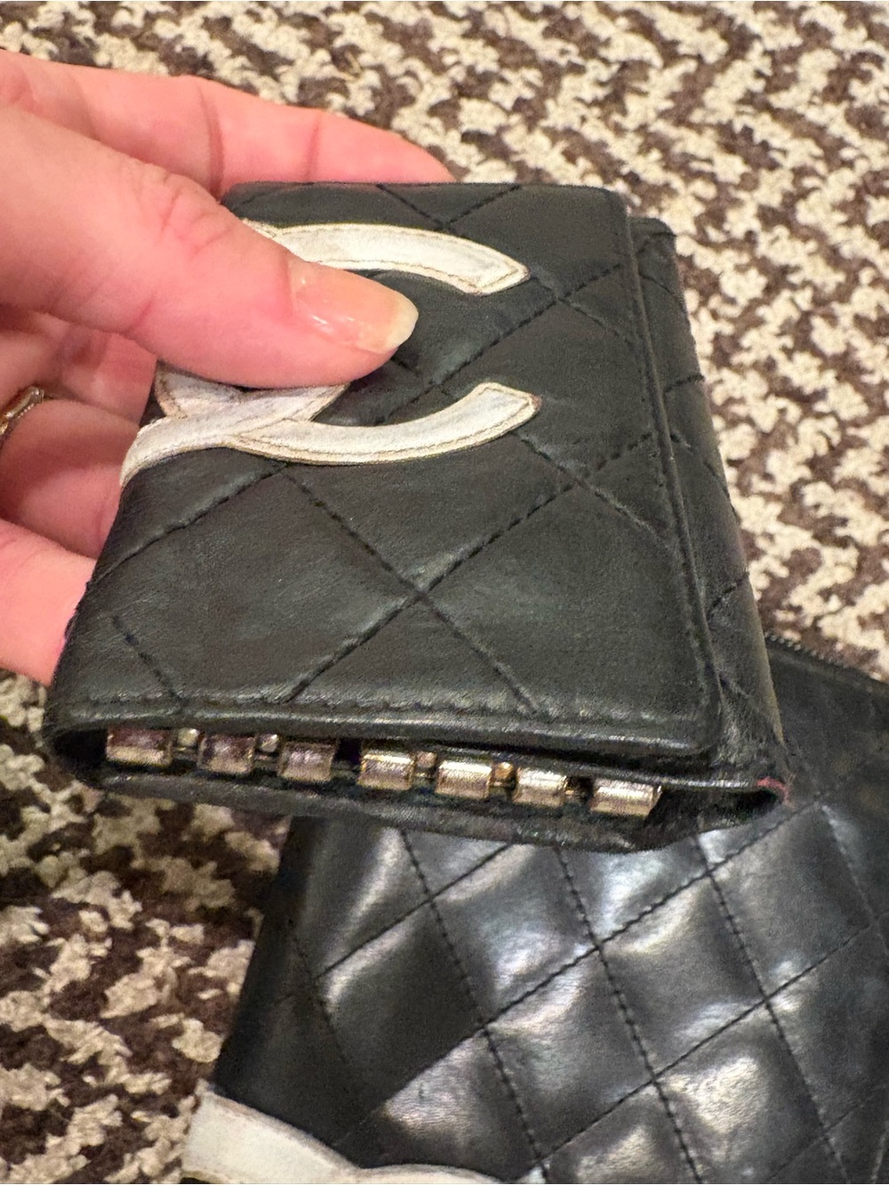 Chanel Cambon Quilted Leather Zip Wallet & Key Holder Set - Picture 12 of 14